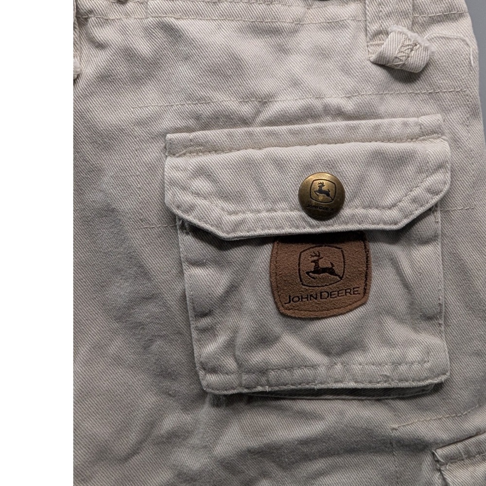 John Deere Kids Khaki Cargo‎ Shorts Casual Outdoor Adventure Playwear Size 4T - Picture 4 of 7